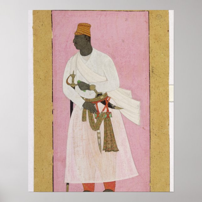 50.14/8 Portrait von Malik Amber, in Deva eingesch Poster (Vorne)