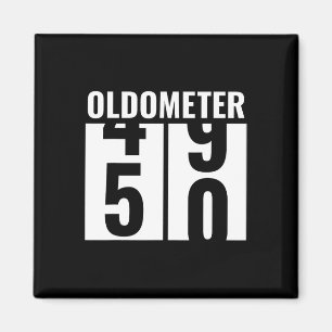 50. 50 Geburtstag Funny Gift Men Women Oldometer 4 Magnet