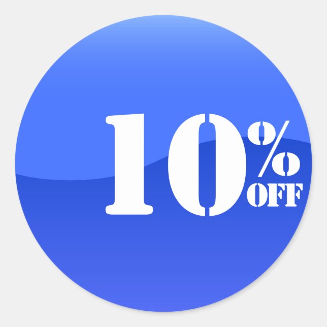 50 % 50 % Rabattglanz auf dem Aufkleber für den Ve (Vorderseite)