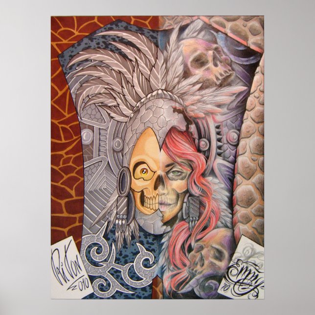 50/50 TATTOO ART Repro 4 Poster (Vorne)