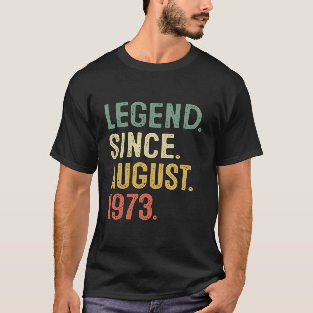 50 50Th Legend Since August 1973 T-Shirt (Vorderseite)