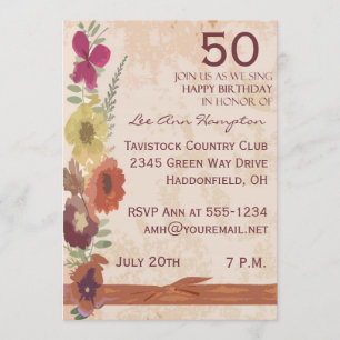 50. - 59. Geburtstags-Party Einladungen