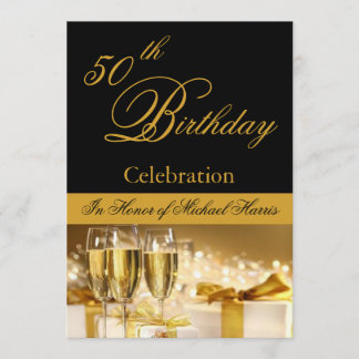 50.-59. Geburtstagsparty Personalisierte Einladung