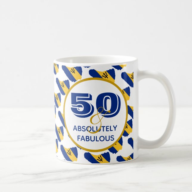 50 & Absolut fabelhafte BARBADOS Feier Kaffeetasse (Rechts)