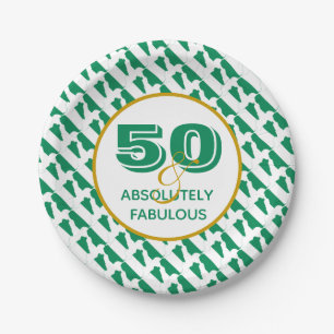 50 & Absolut fabelhafte NIGERIA-Feier Pappteller