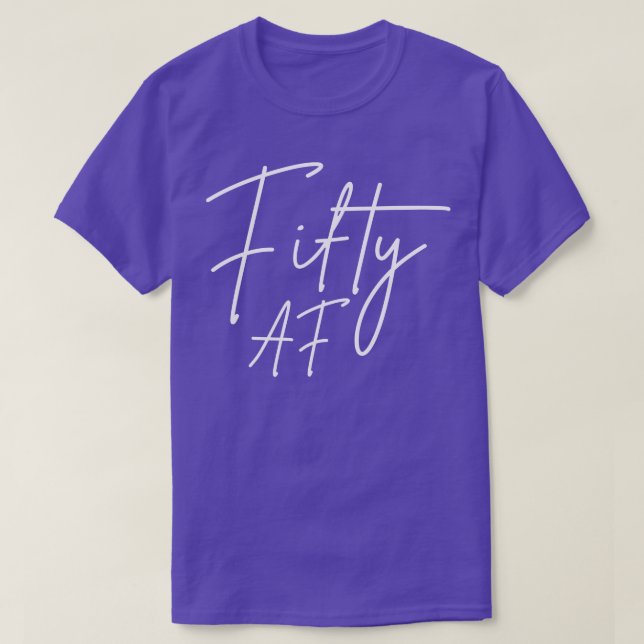 50 AF I Geburtstagsgeschenk T-Shirt (Design vorne)