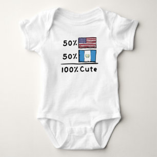 50% Amerikaner 50% Guatemala 100% Niedlich Guatema Baby Strampler