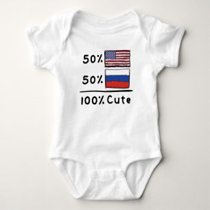 50% Amerikaner 50% Russen 100% Niedlich Russland U Baby Strampler