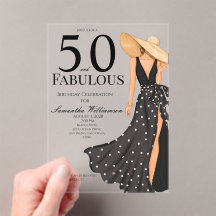 50 and Fabulous Black Birthday Party