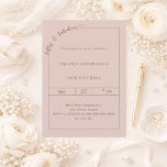 50 and fabulous blush pink birthday einladung<br><div class="desc">Celebrate a milestone in style with this elegant 50 & Fabulous birthday invitation in dusty blush pink. Designed for a sophisticated and memorable celebration, this invitation features a clean, modern layout with a delicate script detail and subtle heart accent for a feminine and timeless touch. Perfect for women celebrating their...</div>