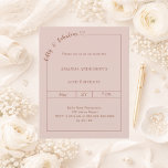 50 and fabulous blush pink birthday invitation<br><div class="desc">Celebrate a milestone in style with this elegant 50 & Fabulous birthday invitation in dusty blush pink. Designed for a sophisticated and memorable celebration, this invitation features a clean, modern layout with a delicate script detail and subtle heart accent for a feminine and timeless touch. Perfect for women celebrating their...</div>