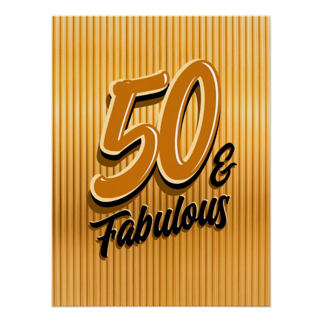 50 and Fabulous Glossy Poster (Vorderseite)