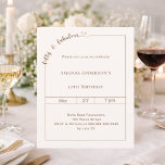 50 and fabulous ivory birthday invitation<br><div class="desc">Celebrate a milestone in style with this elegant 50 & Fabulous birthday invitation in soft ivory. Designed for a sophisticated and memorable celebration, this invitation features a clean, modern layout with a delicate script detail and subtle heart accent for a feminine and timeless touch. Perfect for women celebrating their 50th...</div>