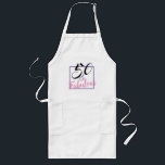 50 And Fabulous Themed 50th Birthday Party Apron Lange Schürze<br><div class="desc">50th and fabulous themed birthday party apron is a big thing for people celebrating their special birthdays It has hand-lettered typography stehen für designs that have colors of purple, pink and black plus a white background which will be a perfect match for your choice of an apron and other party...</div>