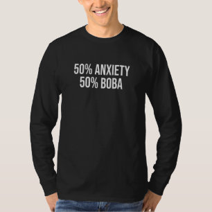 50 Angst 50 Boba-Tee Teetrinker-Tasse Brauen T T-Shirt