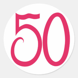 50 Aufkleber