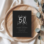 50 aussehen als Geburtstagseinladung<br><div class="desc">50 aussehen zu lassen gute Einladung zum Geburtstag. Modernes,  monochromes Skripttext. Teil einer Sammlung.</div>