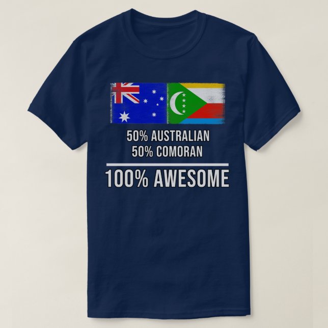 50 Australian 50 Comoran 100 Phantastisches Gesche T-Shirt (Design vorne)