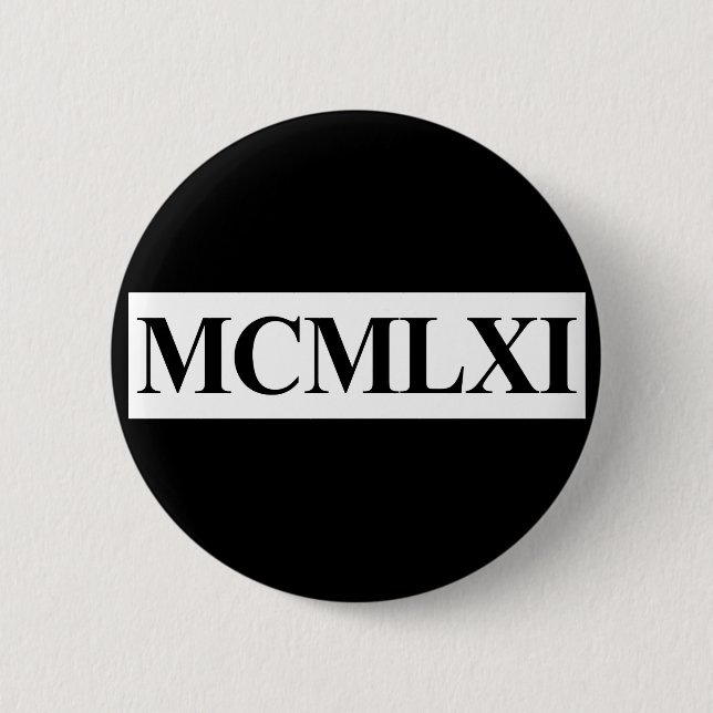 50. Birthday, 1961 Button (Vorderseite)