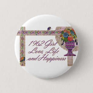 50. Birthday, 1962 Button
