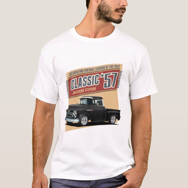 50 Black Street Rod Truck T-Shirt (Vorderseite)