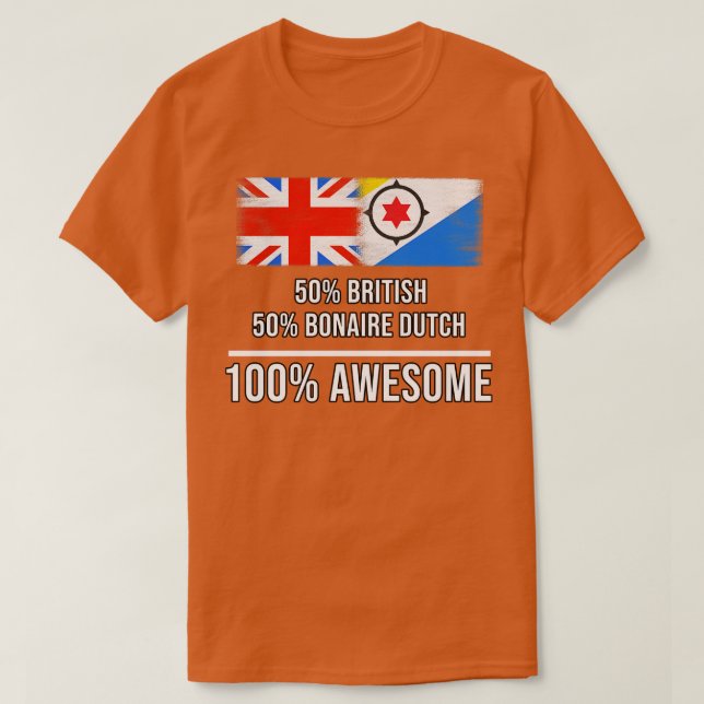 50 Britische 50 Bonaire Dutch 100 Phantastisches G T-Shirt (Design vorne)