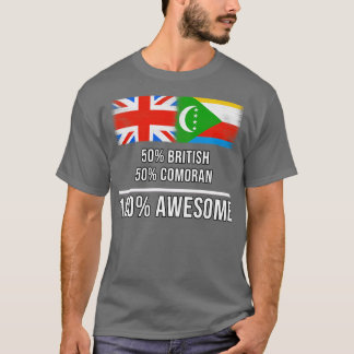 50 Britische 50 Komoren 100 Phantastisches Geschen T-Shirt