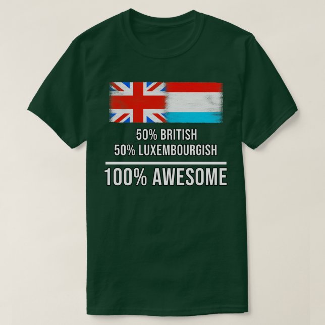 50 Britische 50 Luxemburgische 100 Phantastische G T-Shirt (Design vorne)