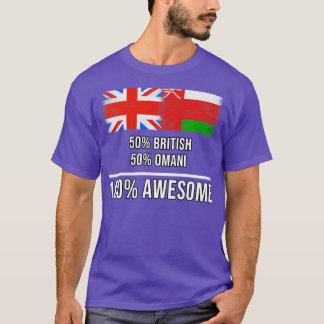 50 Britische 50 Omani 100 Phantastisches Geschenk T-Shirt