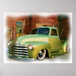 50' Chevy LKW Poster