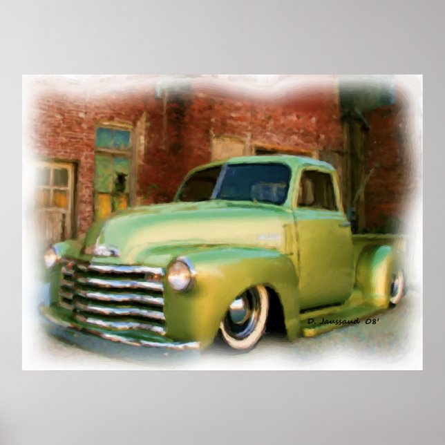 50' Chevy Truck Poster (Vorne)
