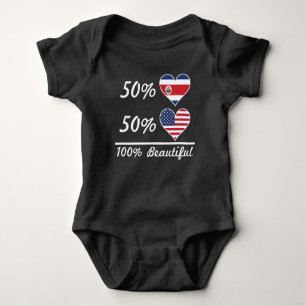 50% Costa Rican 50% Amerikaner 100% schön Baby Strampler