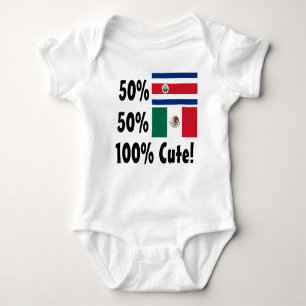 50% Costa Rican 50% Mexikaner 100% niedlich Baby Strampler