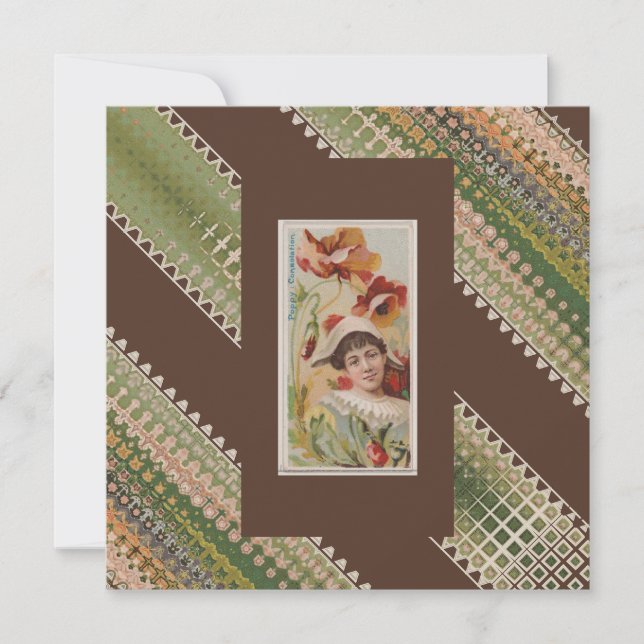 50 Custom Birthday Floral Beauties Vielen Dank Dankeskarte (Vorderseite)