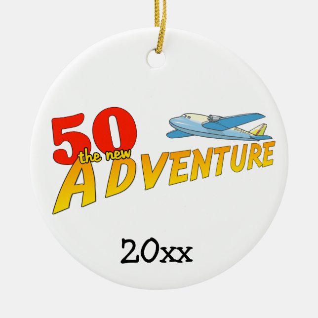 50 Das neue Adventure Flugzeug Keepake Ornament (Vorne)