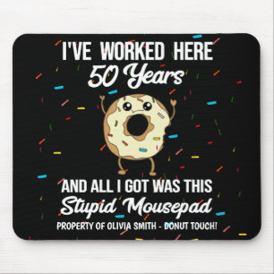 50. Dienstjubiläum Fünfzig Jahre Zitat Mousepad