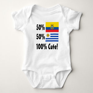 50% Ecuadorian50% Uruguayan 100% niedlich Baby Strampler