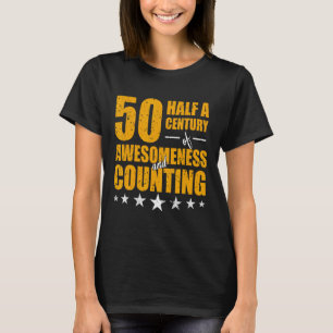 50 Ein halbes Jahrhundert Wahnsinn 50. Geburtstags T-Shirt