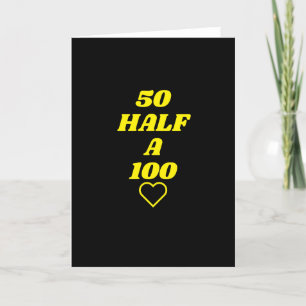50 eine halbe 100 Geburtstagskarte Feiertagskarte