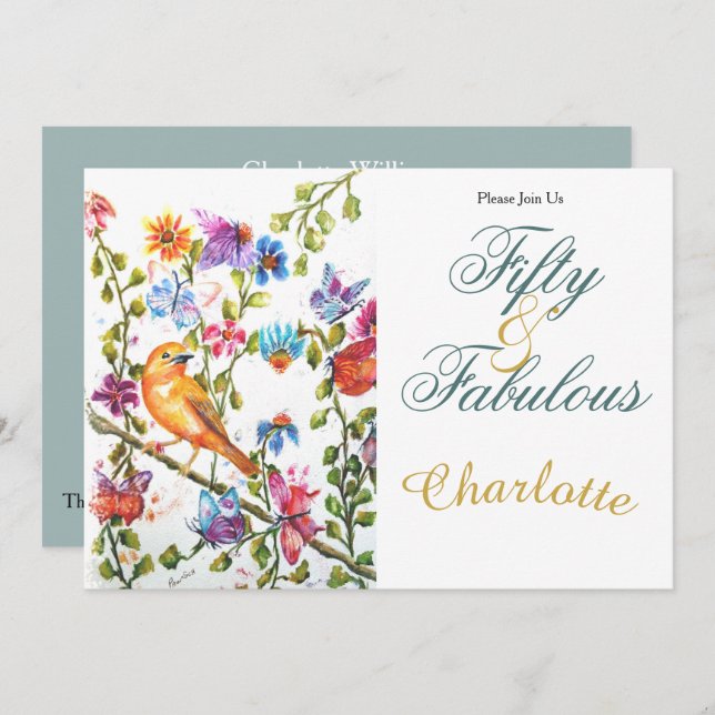 50. EINLADUNG (Vorne/Hinten)