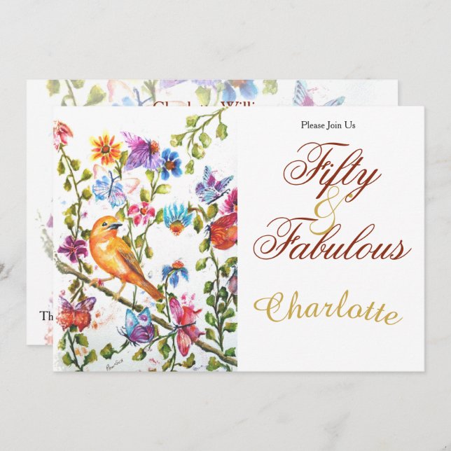 50. EINLADUNG (Vorne/Hinten)