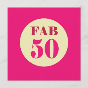 50. Einladung des Geburtstags-tolle fünfzig