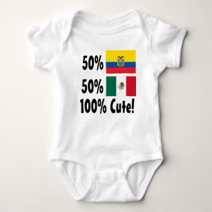 50% Equadorian 50% Mexikaner 100% niedlich Baby Strampler
