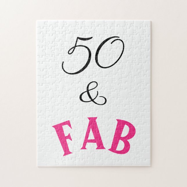 50 & Fab Fabulous Puzzle (Vertikal)
