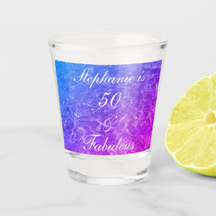 50 Fabelhafte Geburt Rosa Lila Wasser Sparkle Schnapsglas