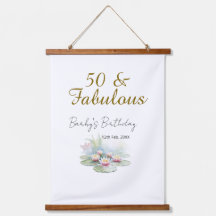 50 & Fabelhafte goldene Wasserlotus-Lilie Aquarell