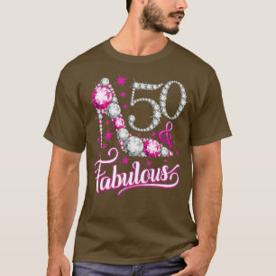 50 Fabulous 50. Geburtstag t Shirt für Frauen