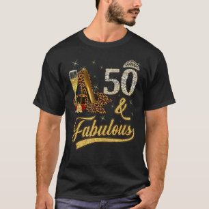 50 & Fabulous 50. Geburtstagsfeier Rose Weinberg L T-Shirt