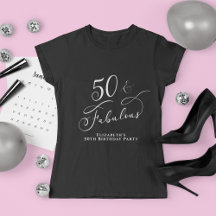 50 Fabulous 50. Geburtstagsparty Black