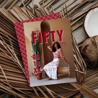 50 & Fabulous | 50. Geburtstagsparty Einladung